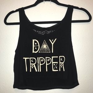 SugarHigh LoveStoned Day Tripper Crop Tank rare